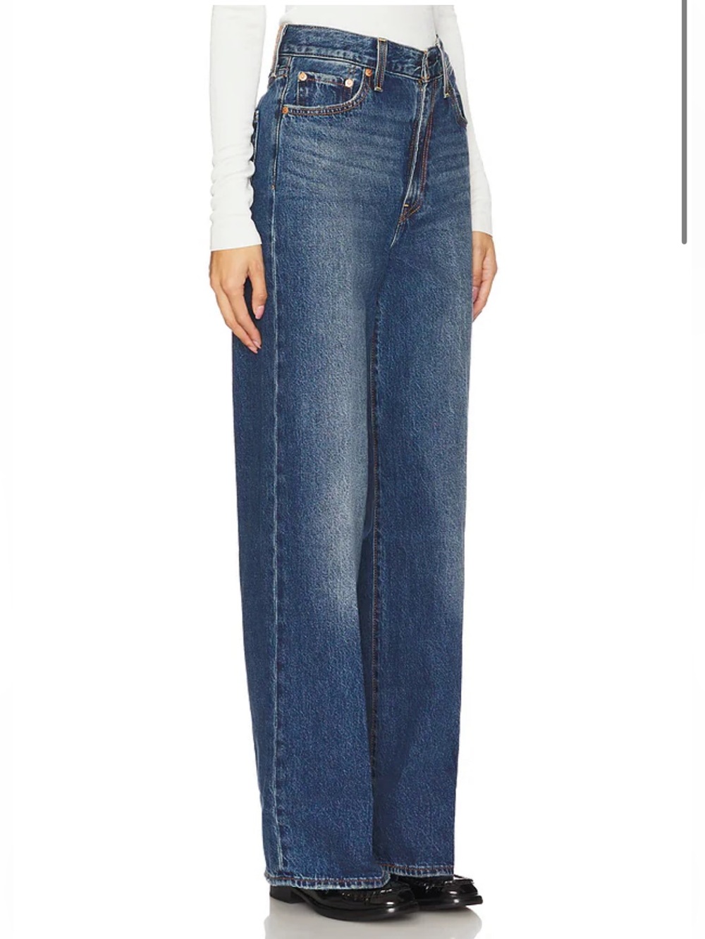 LEVI’S Ribcage Wide Leg Jeans in Polar Perimeter 28